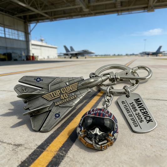 Top Gun 40th Anniversary Keychain