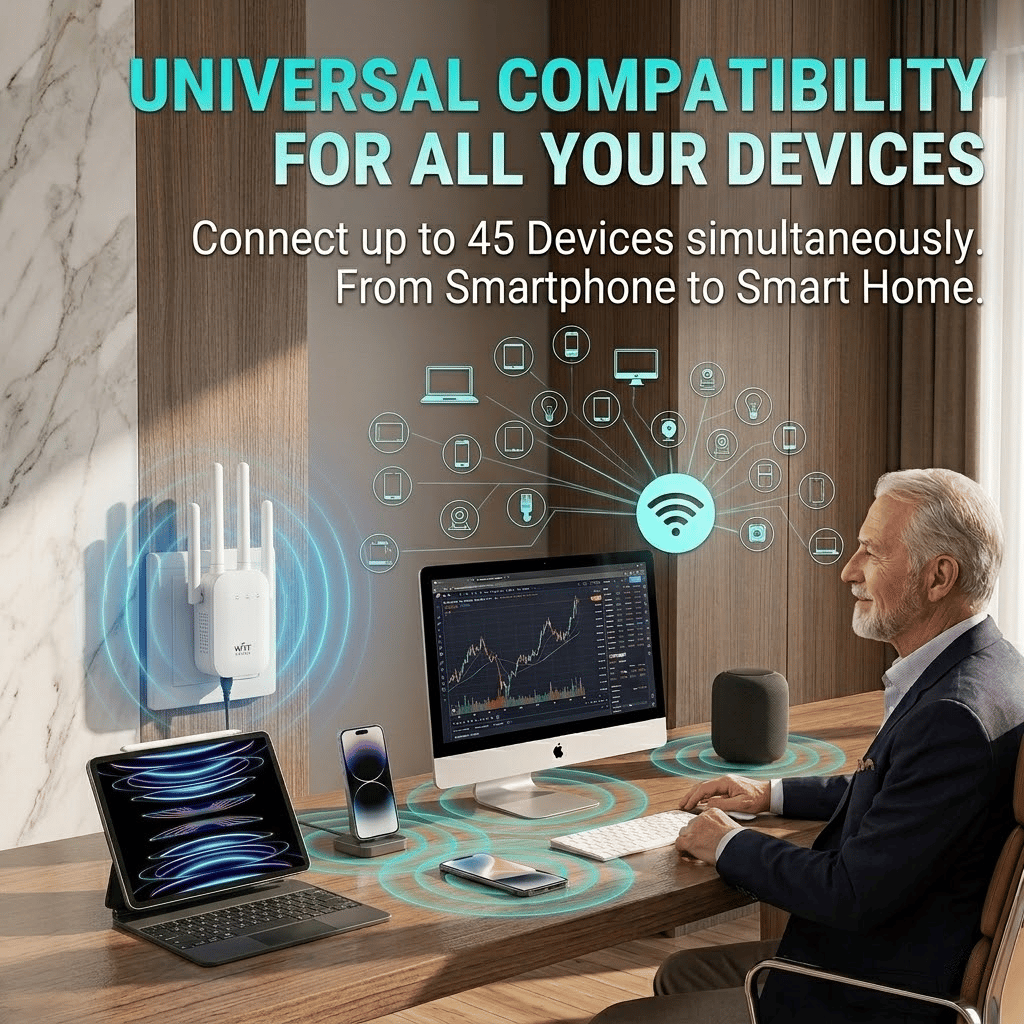 🔥LAST DAY 60% OFF -The Velocity Prime: 1200Mbps Ultra-Speed WiFi Repeater