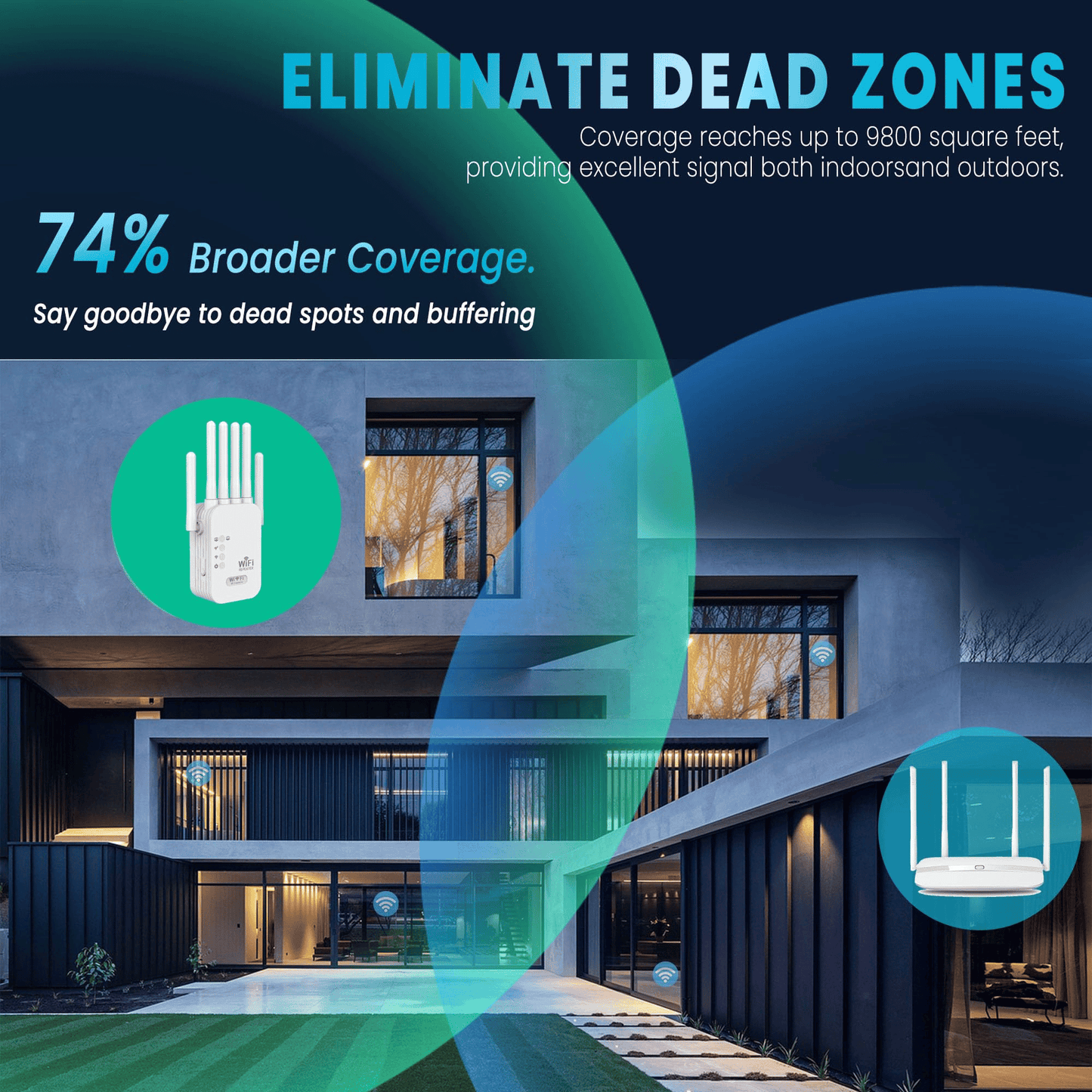 🔥LAST DAY 60% OFF -The Velocity Prime: 1200Mbps Ultra-Speed WiFi Repeater